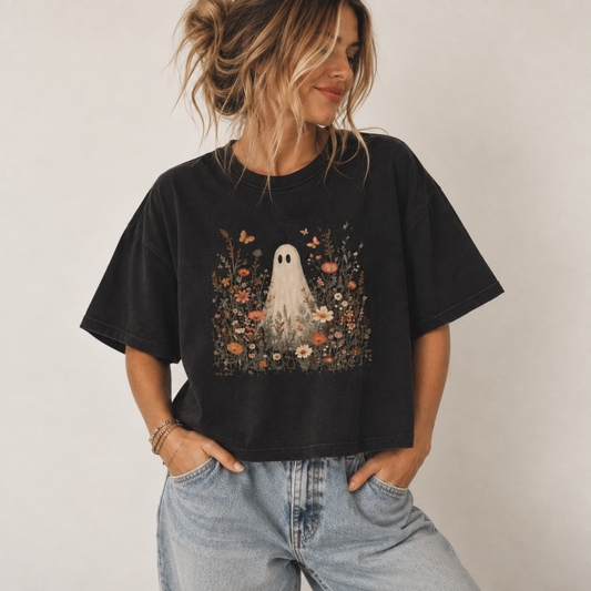 Wildflower Ghost Boxy Tee