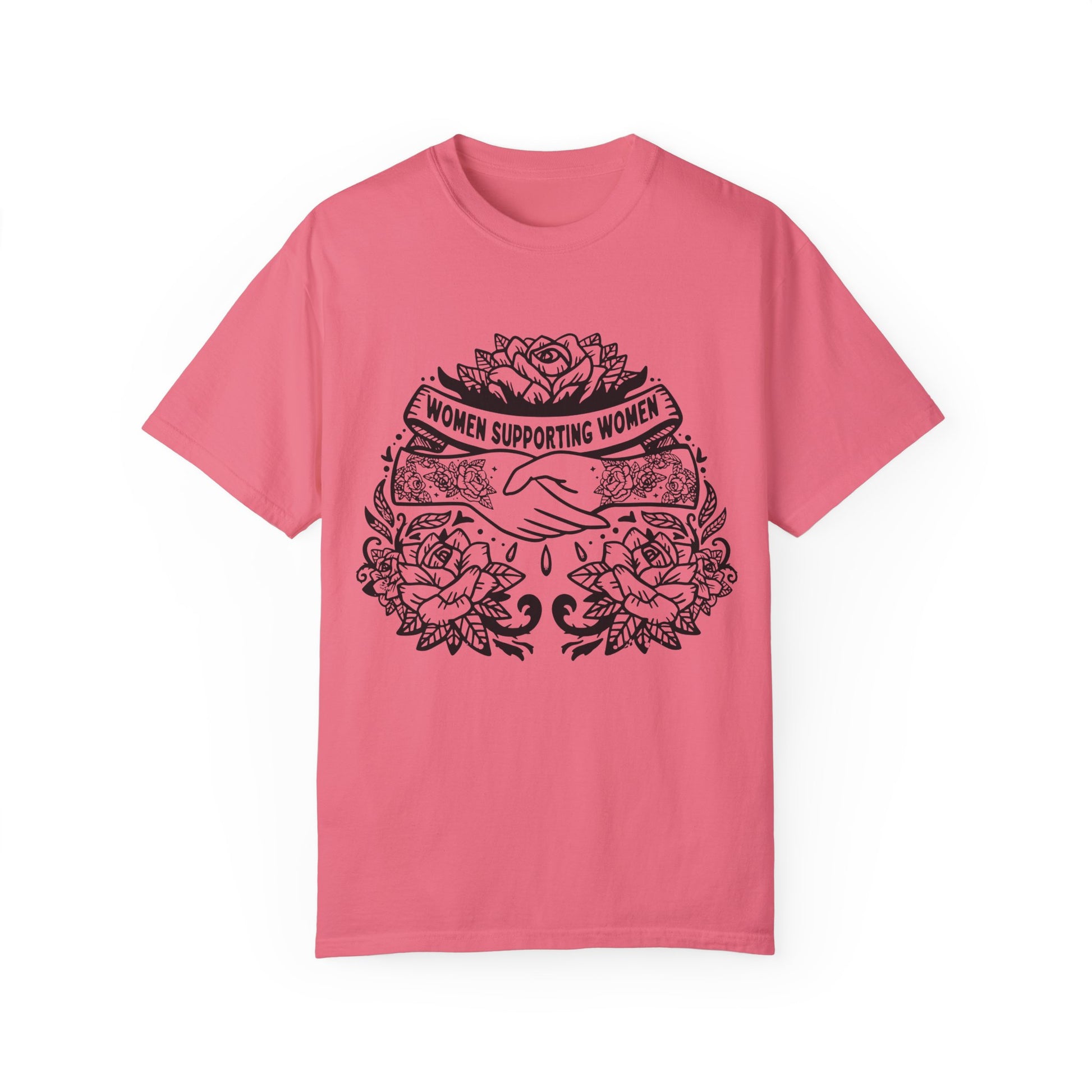 Empowering women shirt with bold floral design and a meaningful message. Retro graphic tee featuring feminist and inspirational elements. Perfect for a vintage-inspired look or boho vibes.