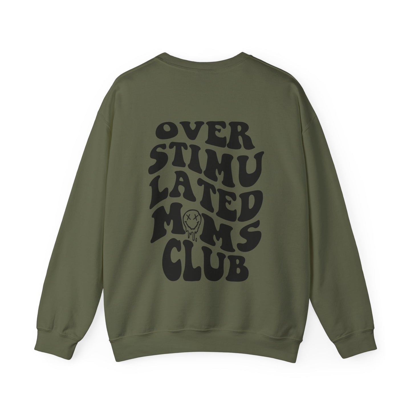 Oversized mom sweatshirt featuring a trendy graphic design for relatable and funny moms. Perfect for busy mom life, this comfy mom pullover is ideal for the exhausted moms club who love vintage and stylish crewnecks.