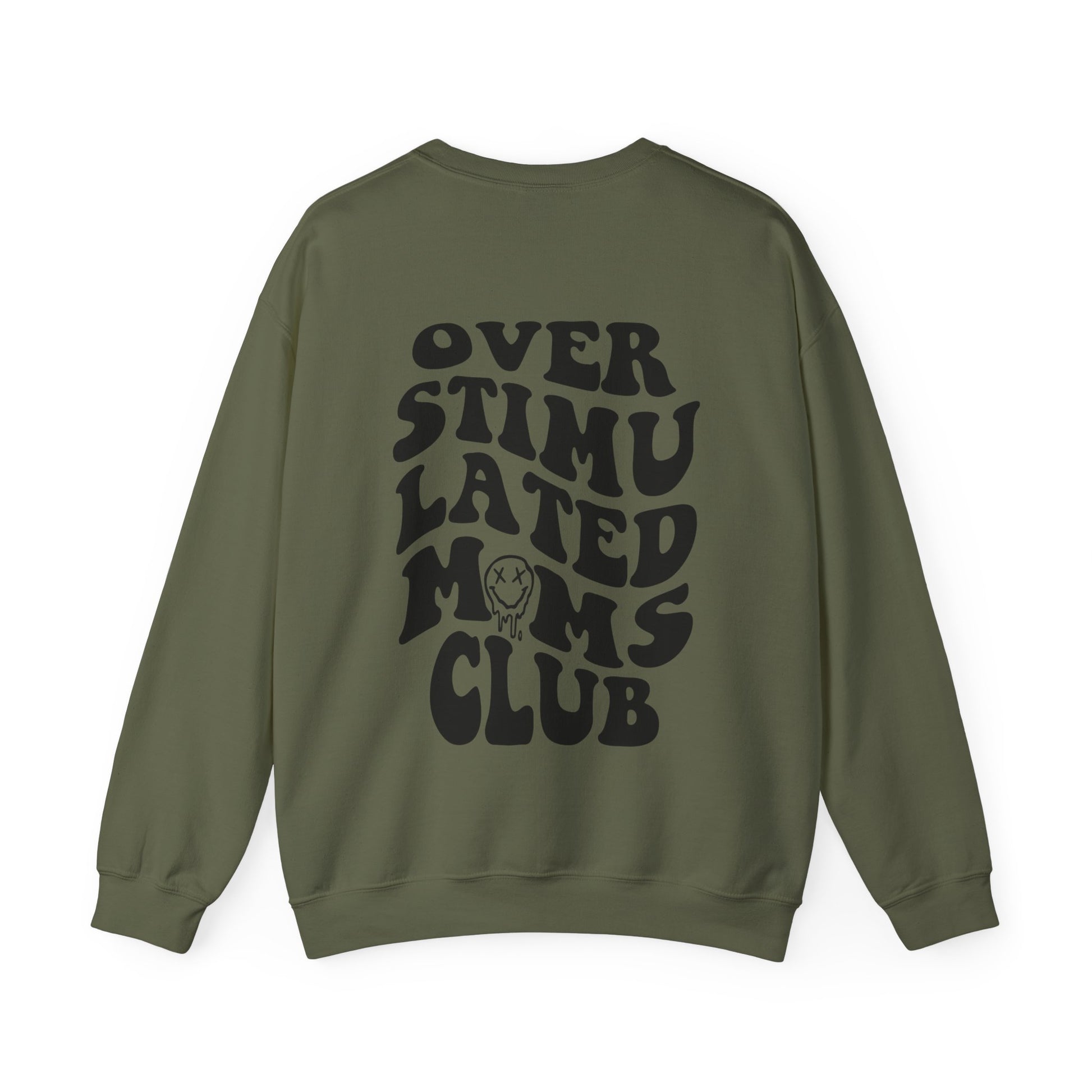 Oversized mom sweatshirt featuring a trendy graphic design for relatable and funny moms. Perfect for busy mom life, this comfy mom pullover is ideal for the exhausted moms club who love vintage and stylish crewnecks.