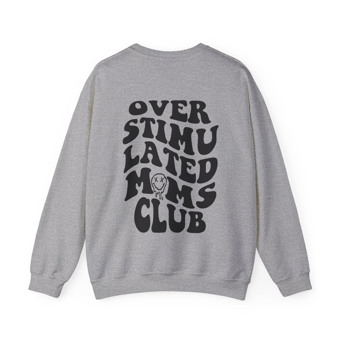 Oversized mom sweatshirt featuring a trendy graphic design for relatable and funny moms. Perfect for busy mom life, this comfy mom pullover is ideal for the exhausted moms club who love vintage and stylish crewnecks.