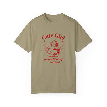 Vintage angel shirt with sassy angel print featuring a cute girl angel graphic. Oversized angel tee with retro vibes. Aesthetic angel shirt for casual looks. Funny retro angel tee with whimsical design. Unique angel tee for bold, stylish outfits.