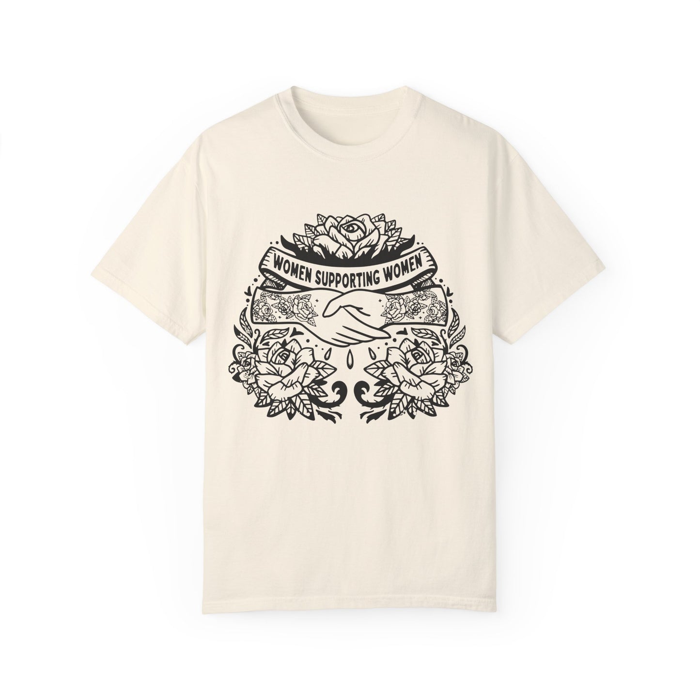 Empowering women shirt with bold floral design and a meaningful message. Retro graphic tee featuring feminist and inspirational elements. Perfect for a vintage-inspired look or boho vibes.