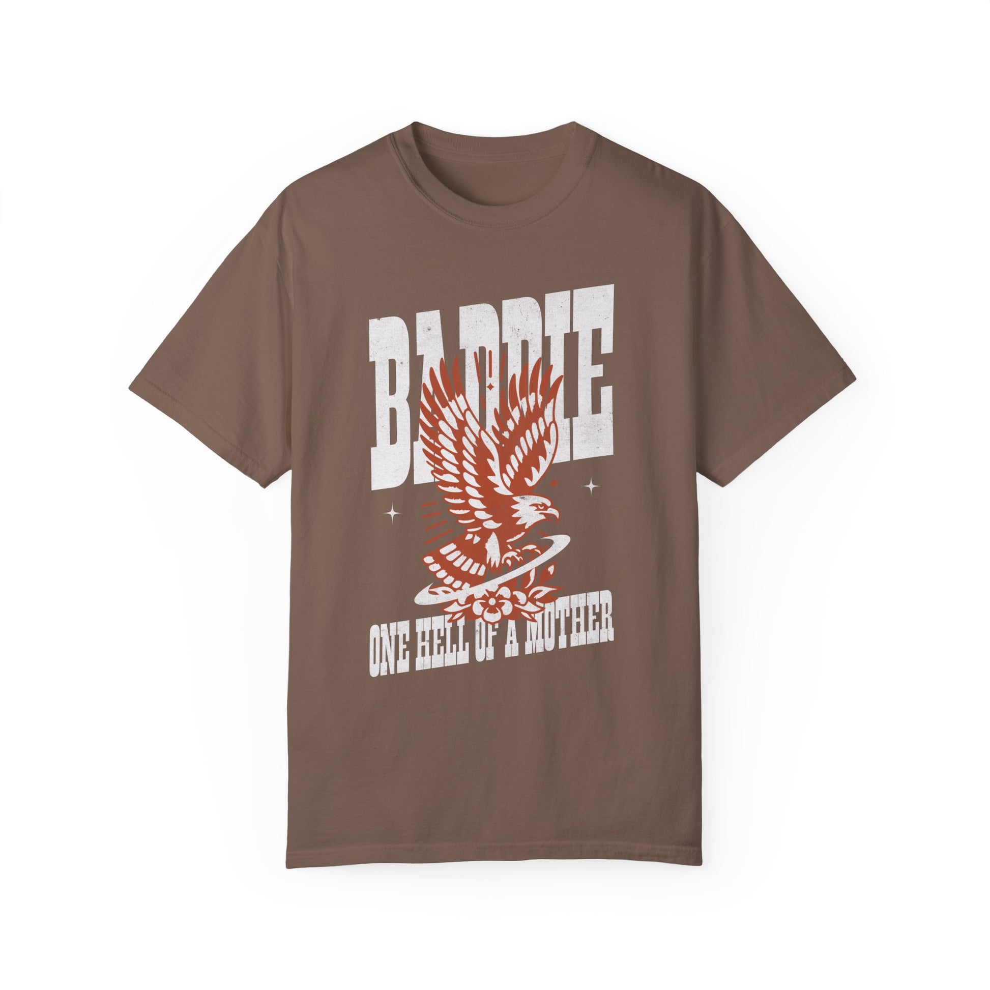 Cool mom graphic tee with bold eagle design and vintage style. Edgy mom shirt with retro vibe for Mother’s Day or everyday wear. Strong mom tee and wild mama shirt perfect for confident, stylish women who love badass graphic t-shirts.