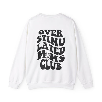 Oversized mom sweatshirt featuring a trendy graphic design for relatable and funny moms. Perfect for busy mom life, this comfy mom pullover is ideal for the exhausted moms club who love vintage and stylish crewnecks.