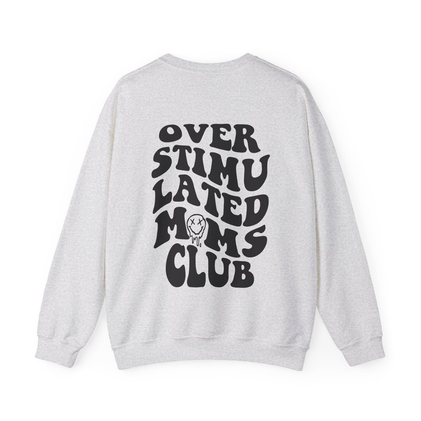 Oversized mom sweatshirt featuring a trendy graphic design for relatable and funny moms. Perfect for busy mom life, this comfy mom pullover is ideal for the exhausted moms club who love vintage and stylish crewnecks.