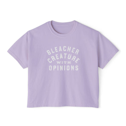 Bleacher Creature With Opinions Boxy Tee