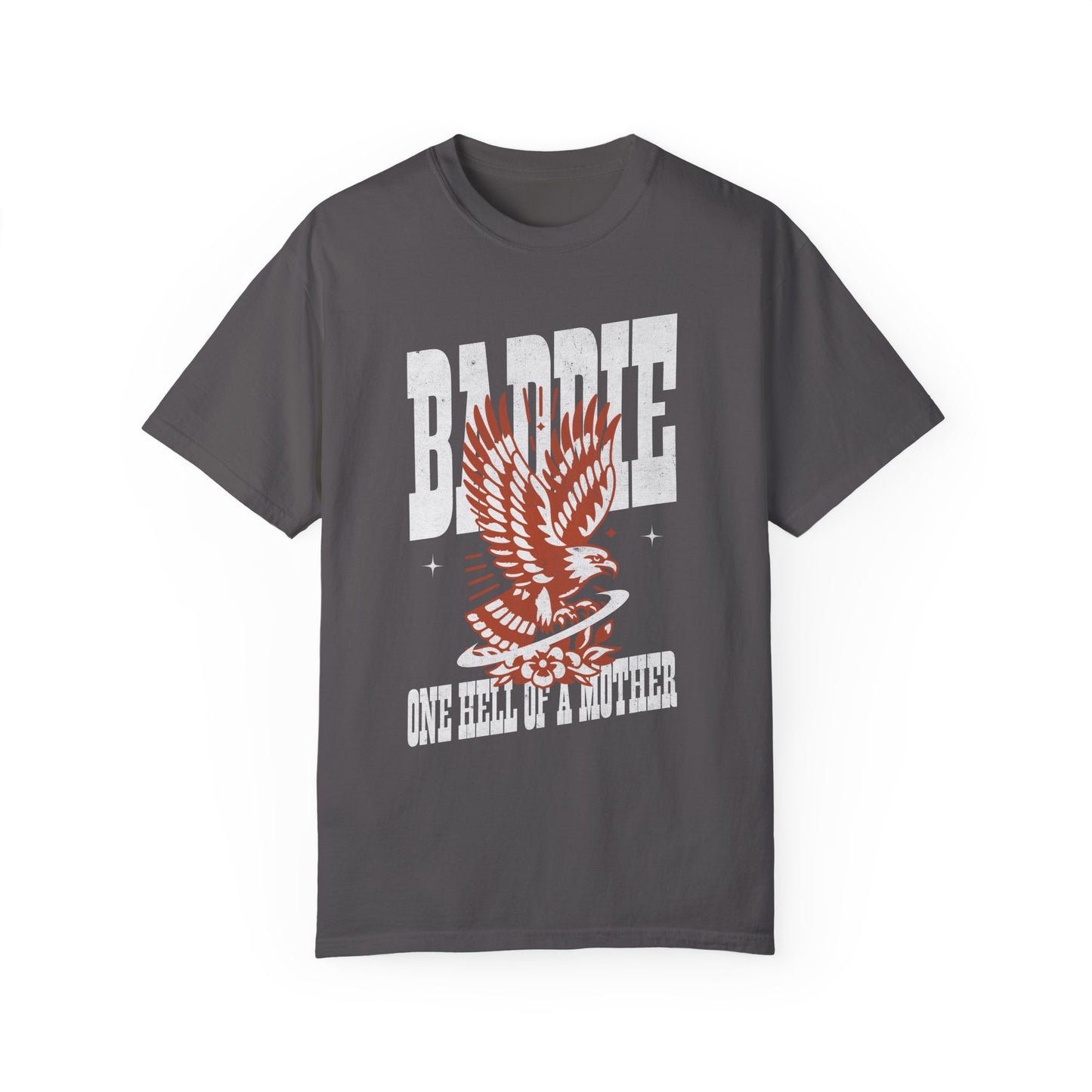 Cool mom graphic tee with bold eagle design and vintage style. Edgy mom shirt with retro vibe for Mother’s Day or everyday wear. Strong mom tee and wild mama shirt perfect for confident, stylish women who love badass graphic t-shirts.