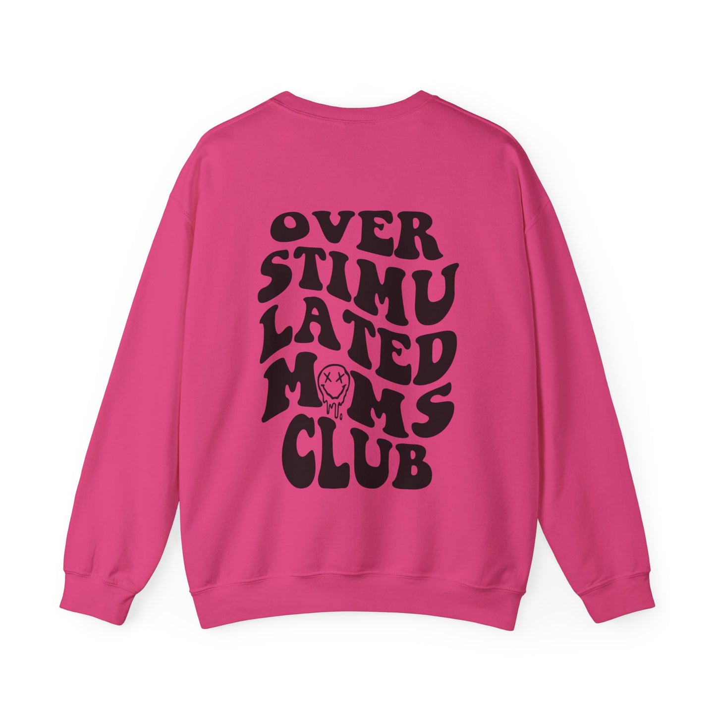 Oversized mom sweatshirt featuring a trendy graphic design for relatable and funny moms. Perfect for busy mom life, this comfy mom pullover is ideal for the exhausted moms club who love vintage and stylish crewnecks.