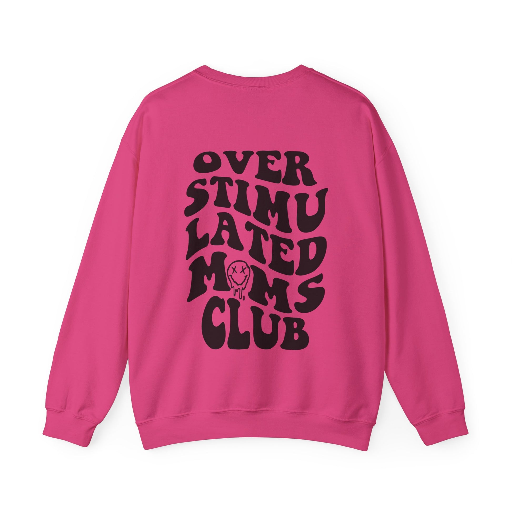 Oversized mom sweatshirt featuring a trendy graphic design for relatable and funny moms. Perfect for busy mom life, this comfy mom pullover is ideal for the exhausted moms club who love vintage and stylish crewnecks.