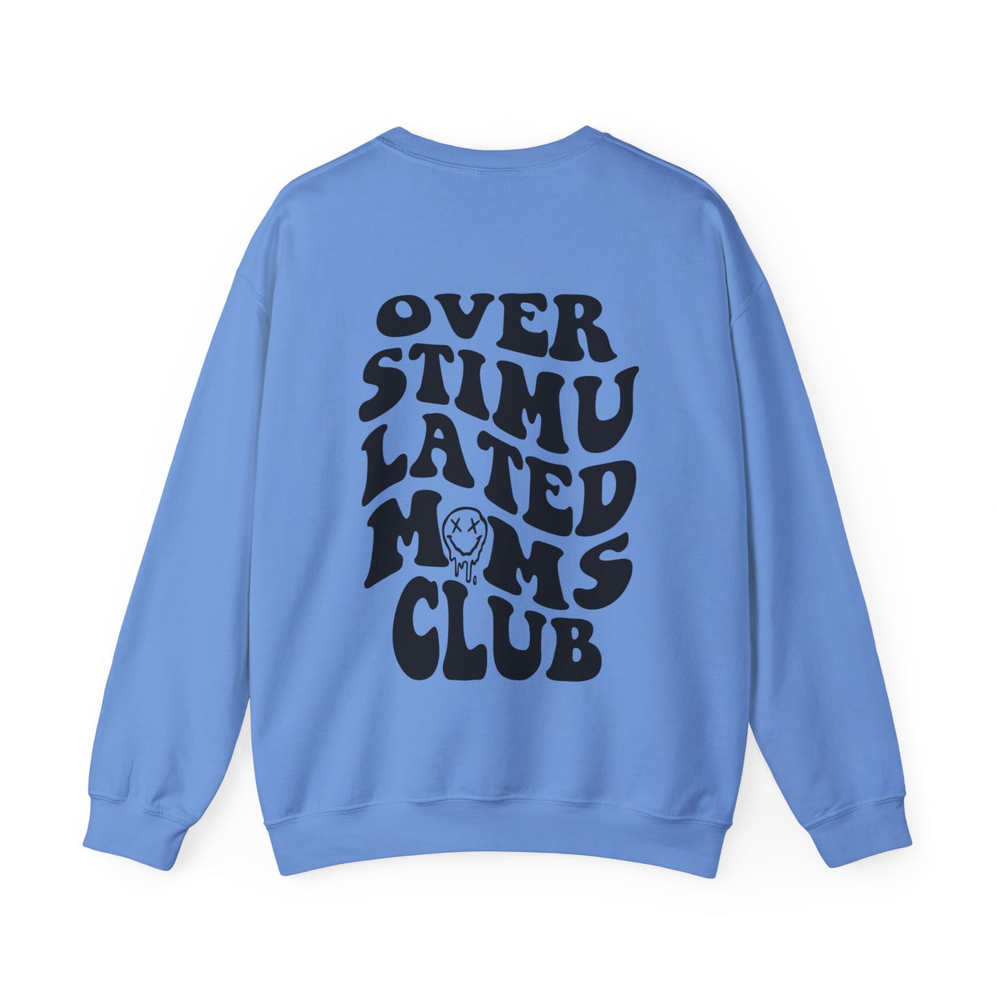 Oversized mom sweatshirt featuring a trendy graphic design for relatable and funny moms. Perfect for busy mom life, this comfy mom pullover is ideal for the exhausted moms club who love vintage and stylish crewnecks.