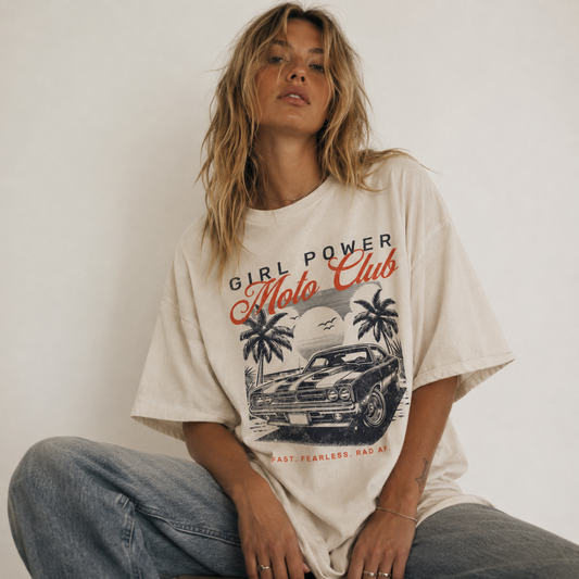 Girl Power Moto Club Tee