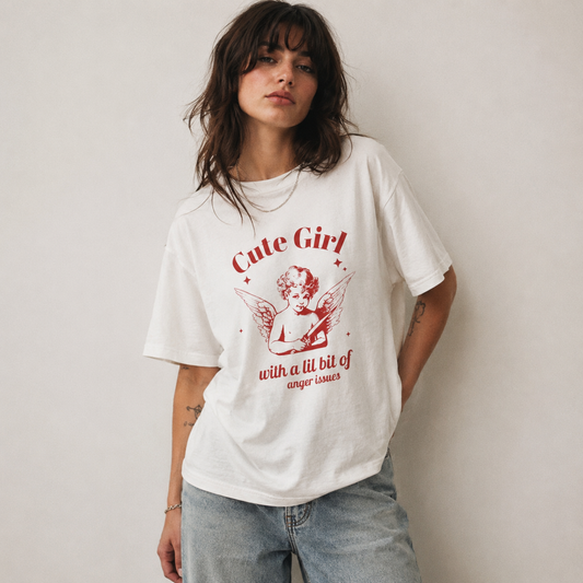 Angry Cute Girl Tee