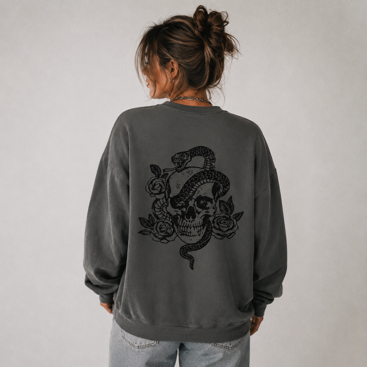 Skull and Snake Crewneck
