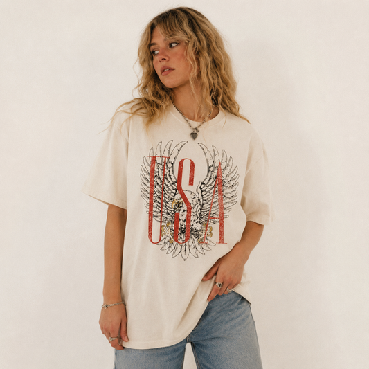 USA Eagle Boxy Tee