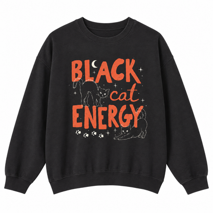 Black Cat Energy Crewneck