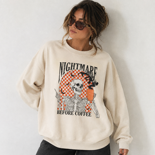 Nightmare Before Coffee Crewneck