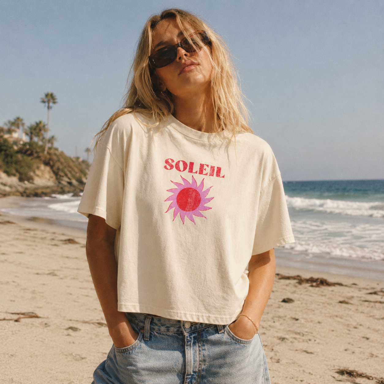 Soleil Summer Boxy Tee