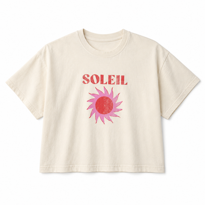Soleil Summer Boxy Tee