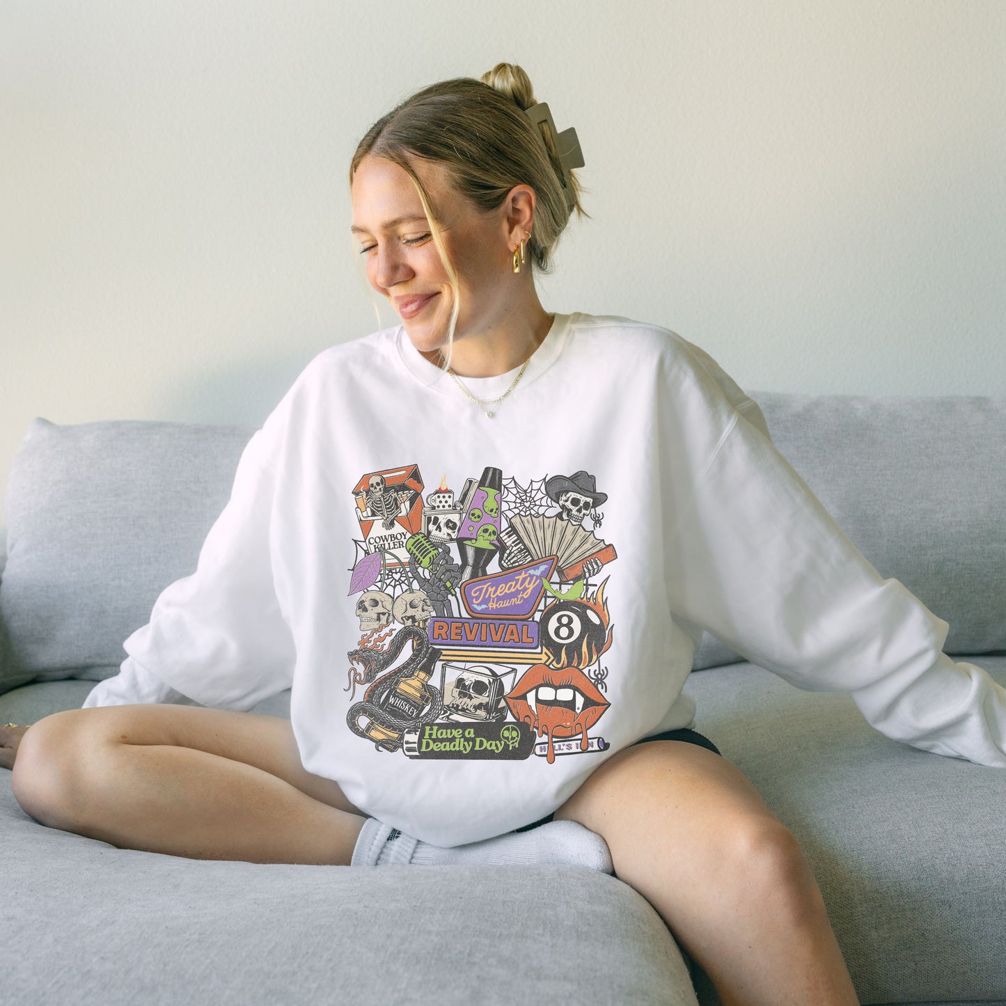 Halloween Collage Crewneck