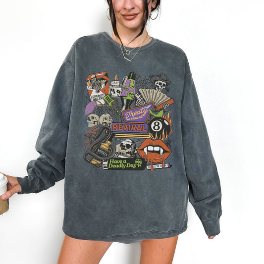 Halloween Collage Crewneck