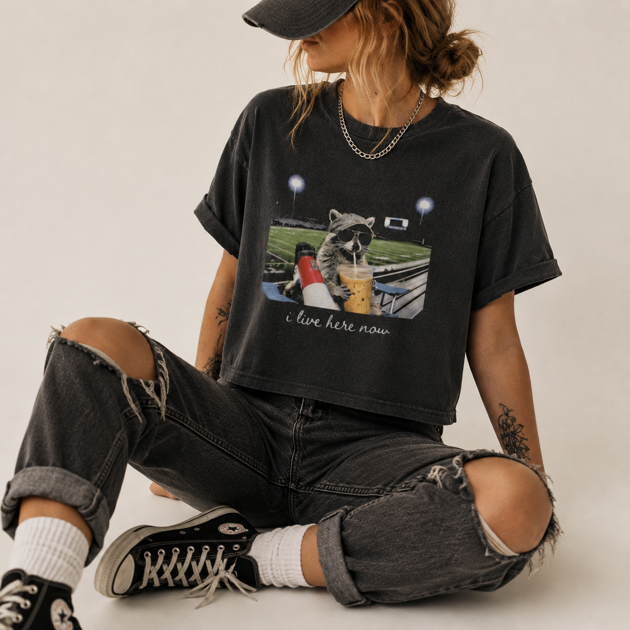I Live Here Now Boxy Tee