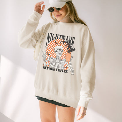 Nightmare Before Coffee Crewneck