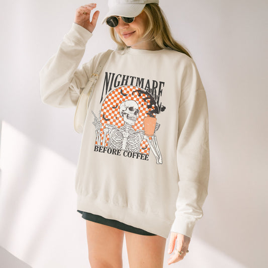 Nightmare Before Coffee Crewneck