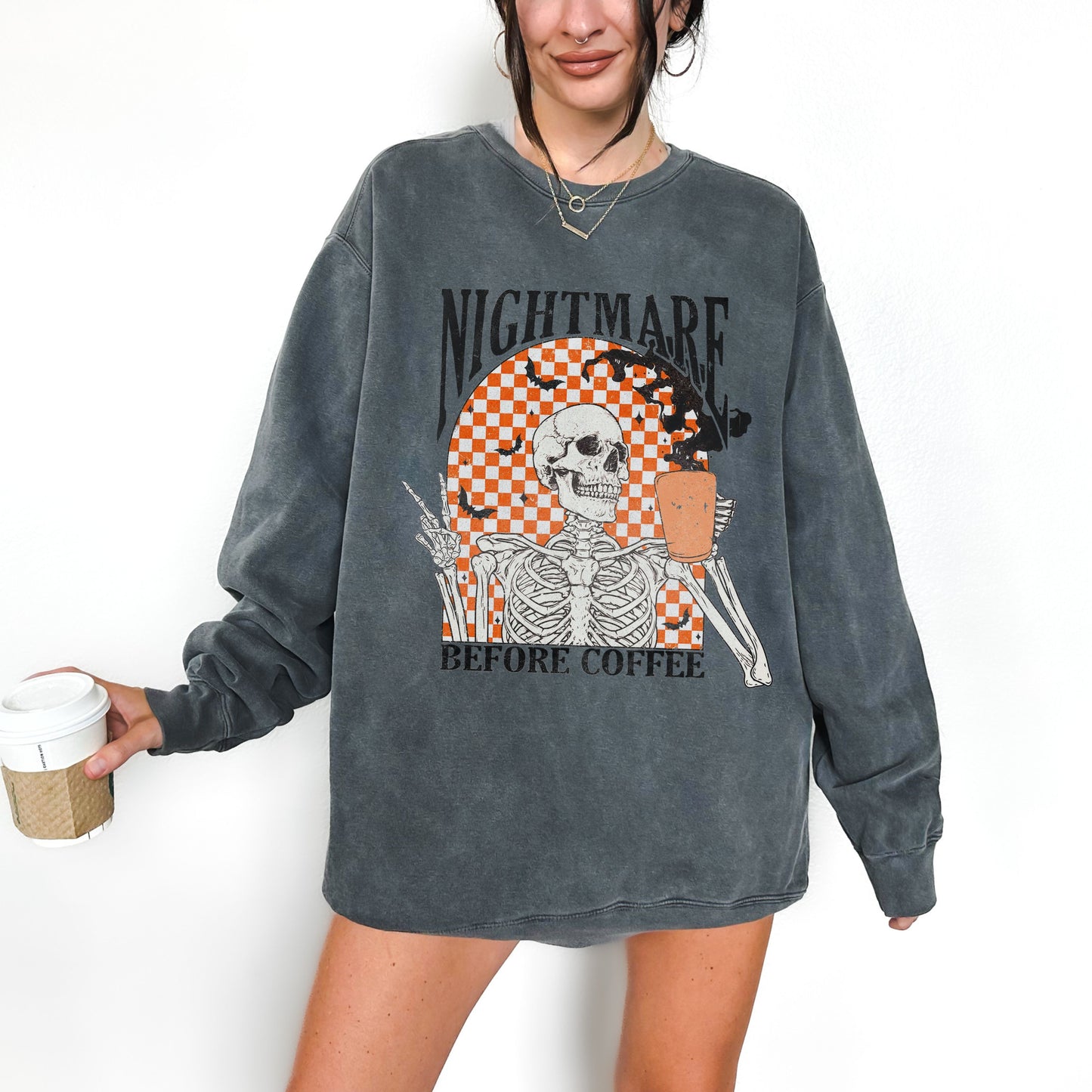 Nightmare Before Coffee Crewneck
